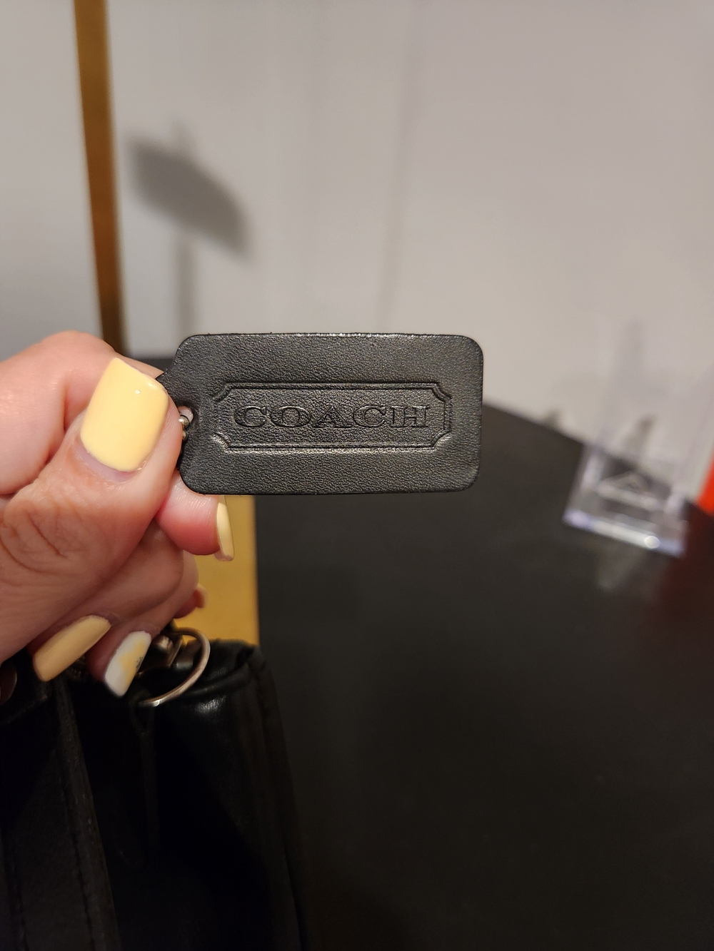 Coach Black Leather Crossbody Bucket Bag - Picture 8 of 9